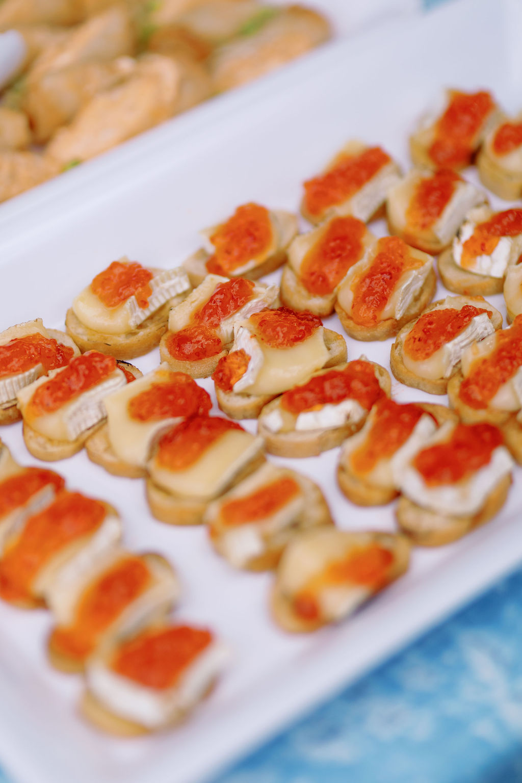 Intimate Savannah Backyard Wedding reception food