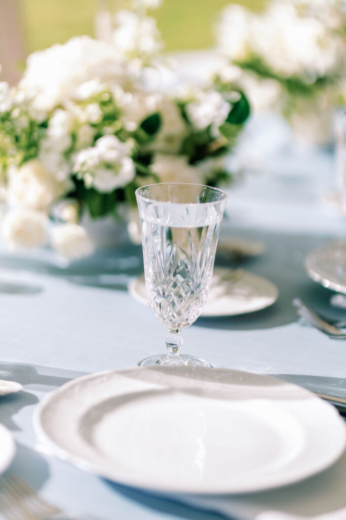 Intimate Savannah Backyard Wedding reception details